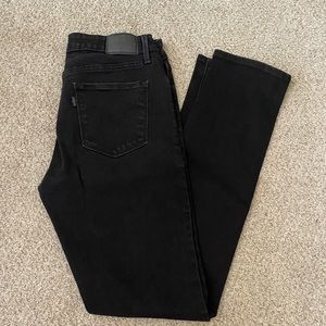Levi Jeans Black Midrise Skinny Size 8